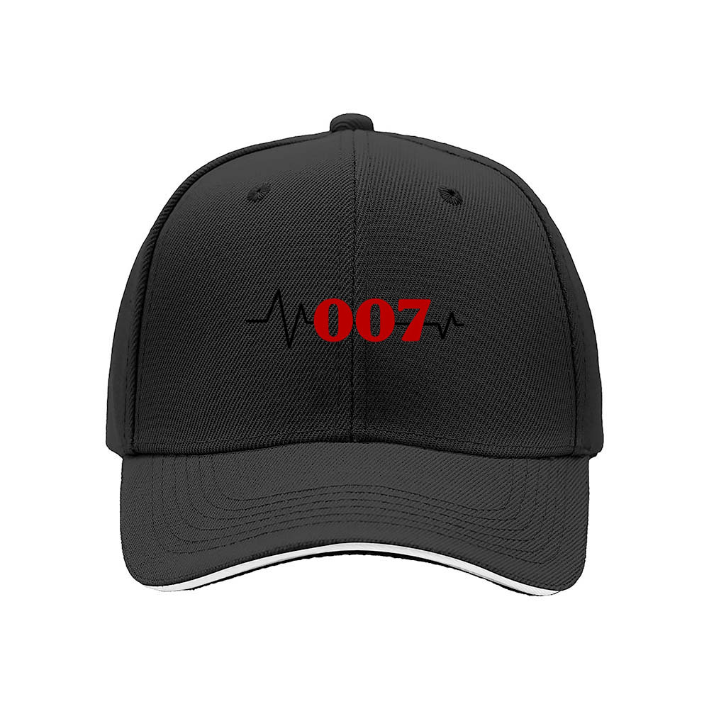 007 Heartbeat Logo Men's Baseball Cap Gift - Image 3