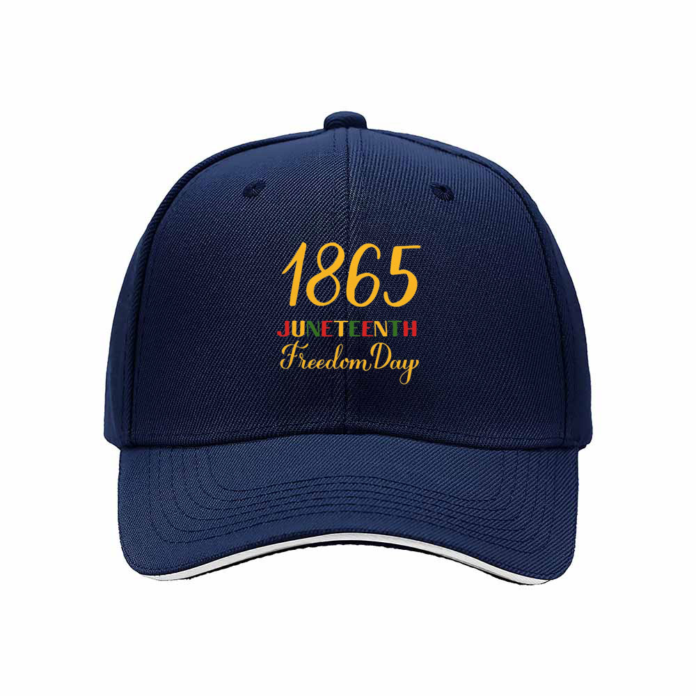 1865 Juneteenth Freedom Day Men's Baseball Cap Gift - Image 2