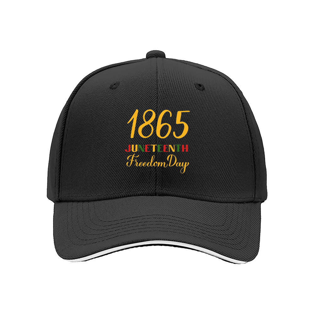 1865 Juneteenth Freedom Day Men's Baseball Cap Gift - Image 3