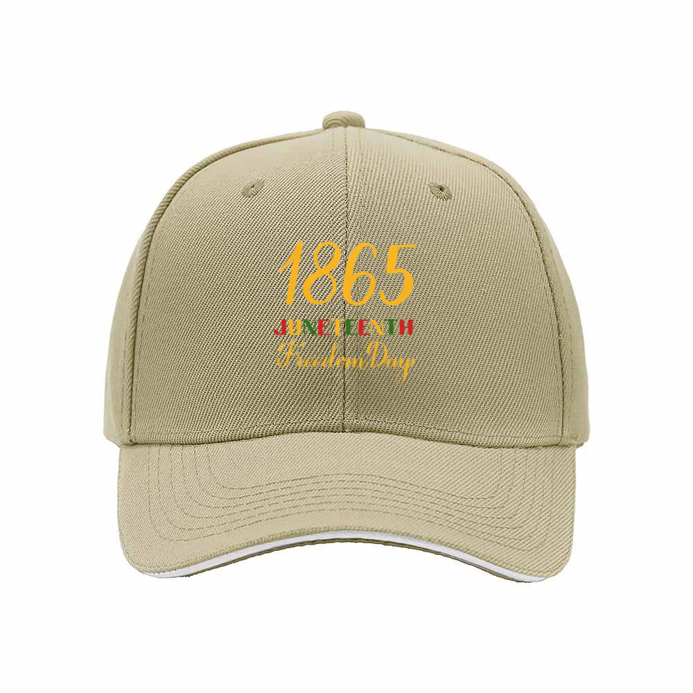 1865 Juneteenth Freedom Day Men's Baseball Cap Gift - Image 4