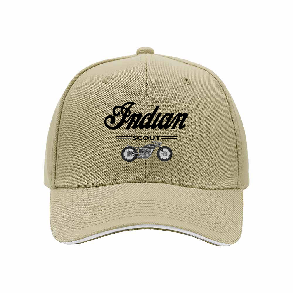 Indian Motorcycle Logo Men's Baseball Cap Black Red Trim Gift for Bikers - Image 4