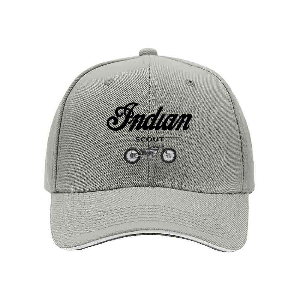 Indian Motorcycle Logo Men's Baseball Cap Black Red Trim Gift for Bikers - Image 7
