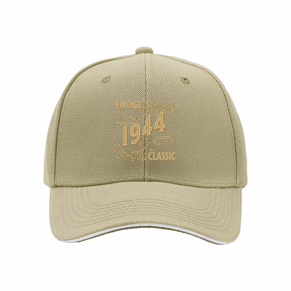 Vintage 1944 Classic Men's Baseball Cap Birthday Gift - Image 4