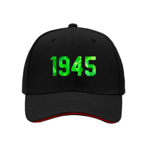 1945 Green Geometric Print Baseball Cap for Men Women Gift Fashion Hat