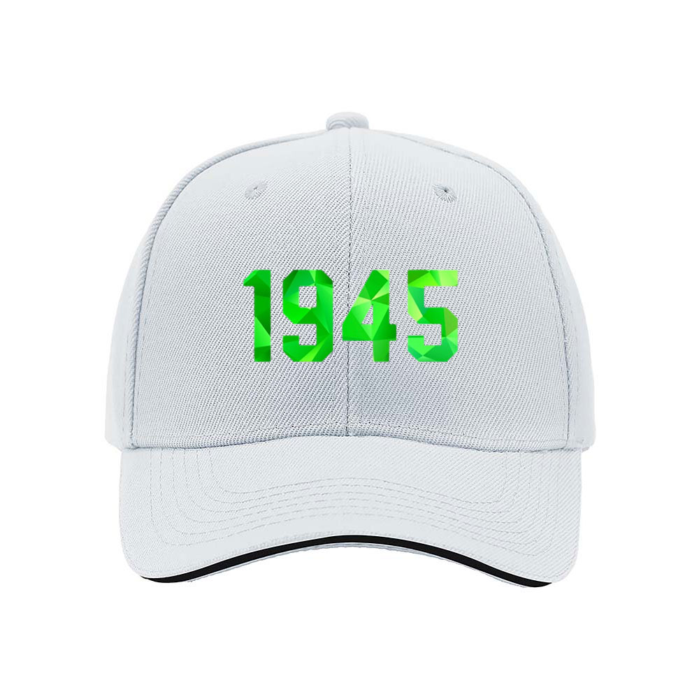 1945 Green Geometric Print Baseball Cap for Men Women Gift Fashion Hat - Image 5