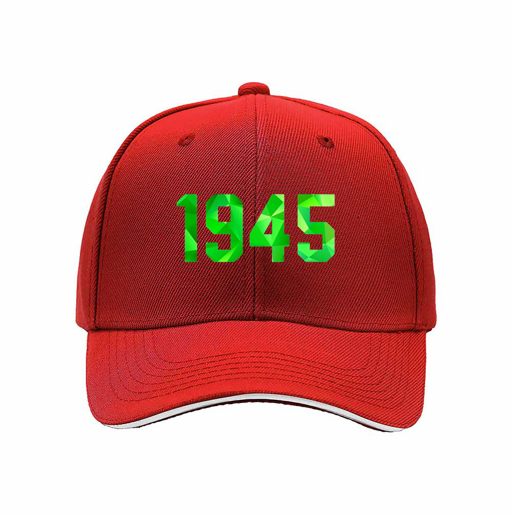 1945 Green Geometric Print Baseball Cap for Men Women Gift Fashion Hat - Image 6