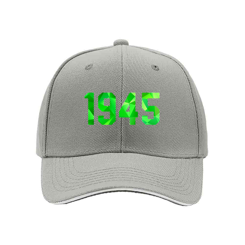 1945 Green Geometric Print Baseball Cap for Men Women Gift Fashion Hat - Image 7