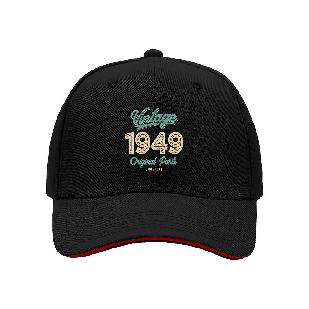 Vintage 1949 Original Parts Men's Baseball Cap Birthday Gift
