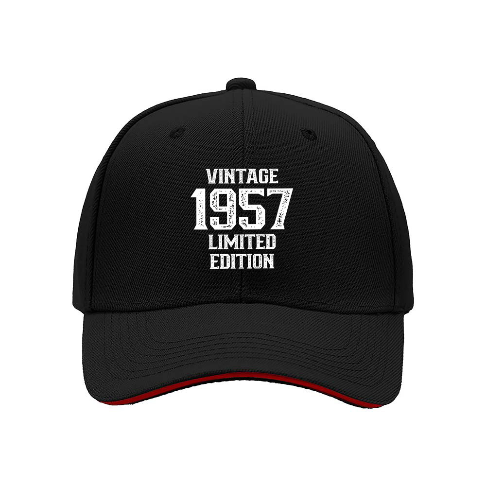 Vintage 1957 Limited Edition Men's Baseball Cap Gift for Him