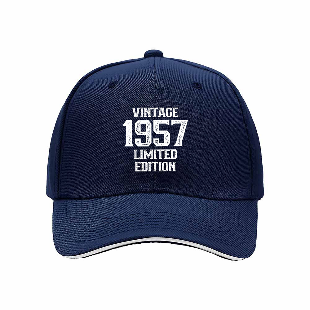 Vintage 1957 Limited Edition Men's Baseball Cap Gift for Him - Image 2