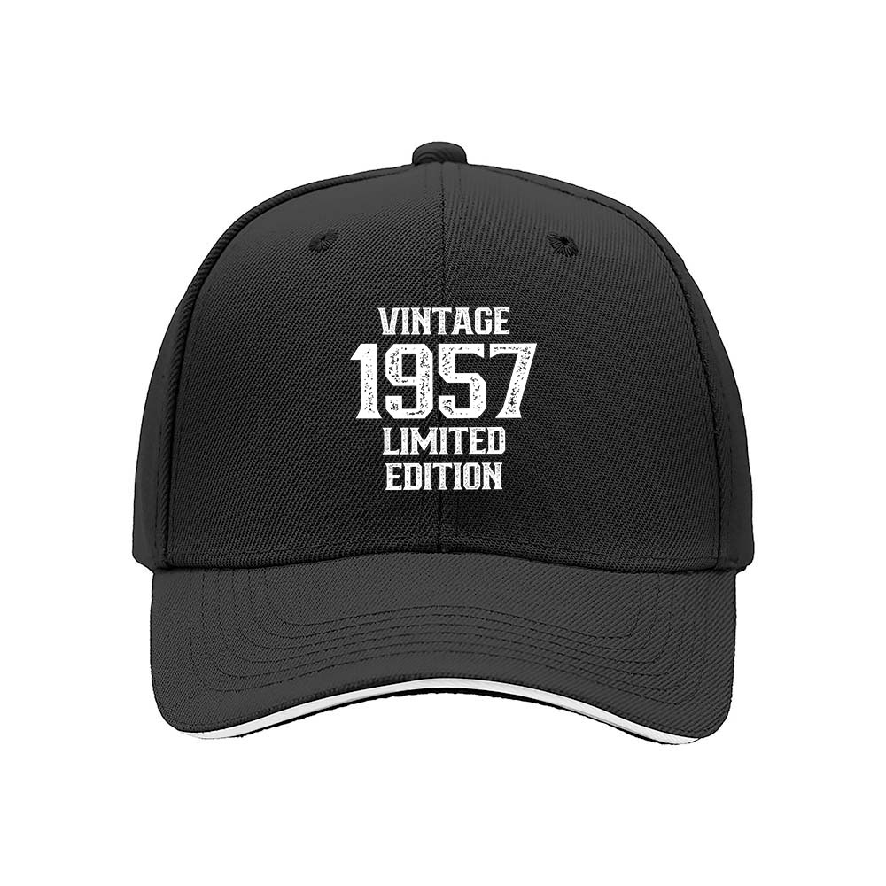 Vintage 1957 Limited Edition Men's Baseball Cap Gift for Him - Image 3