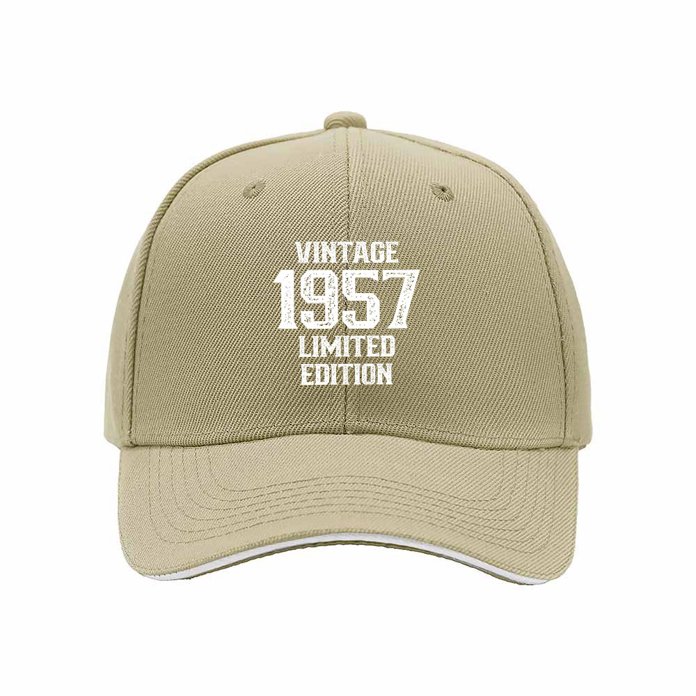 Vintage 1957 Limited Edition Men's Baseball Cap Gift for Him - Image 4