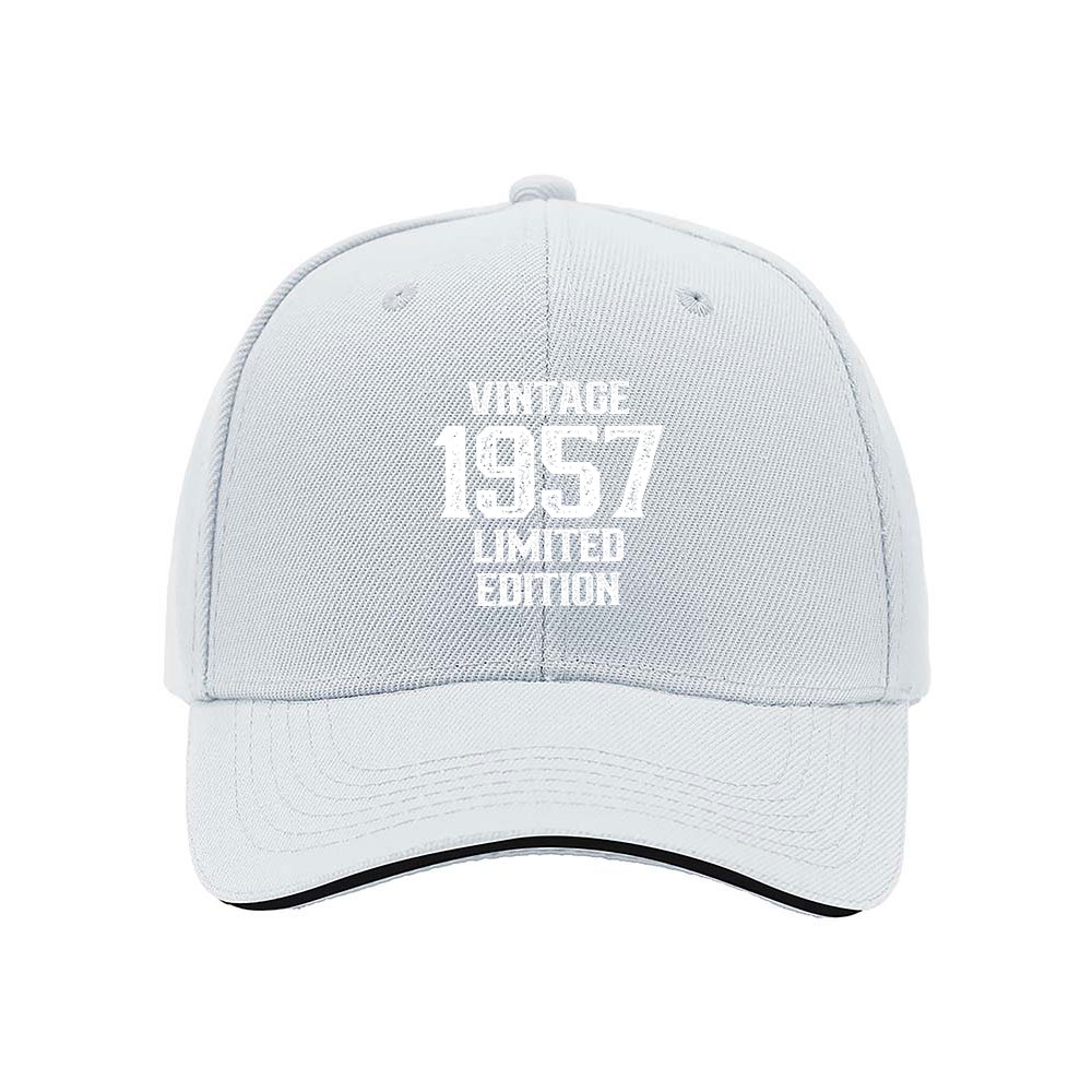 Vintage 1957 Limited Edition Men's Baseball Cap Gift for Him - Image 5