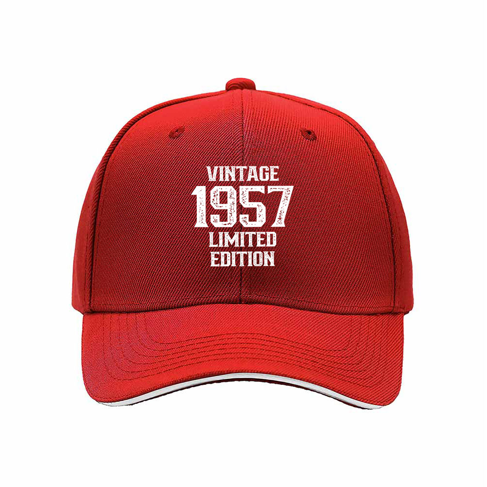 Vintage 1957 Limited Edition Men's Baseball Cap Gift for Him - Image 6