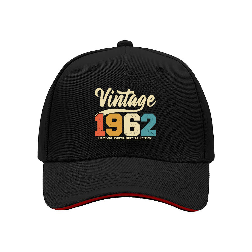 Vintage 1962 Men's Baseball Cap Birthday Gift for Him