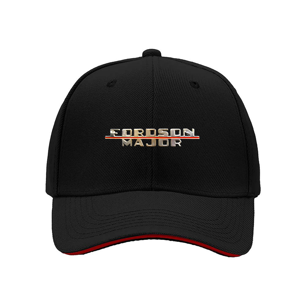 Coroson Major Men's Baseball Cap Black Red Trim Gift Hat