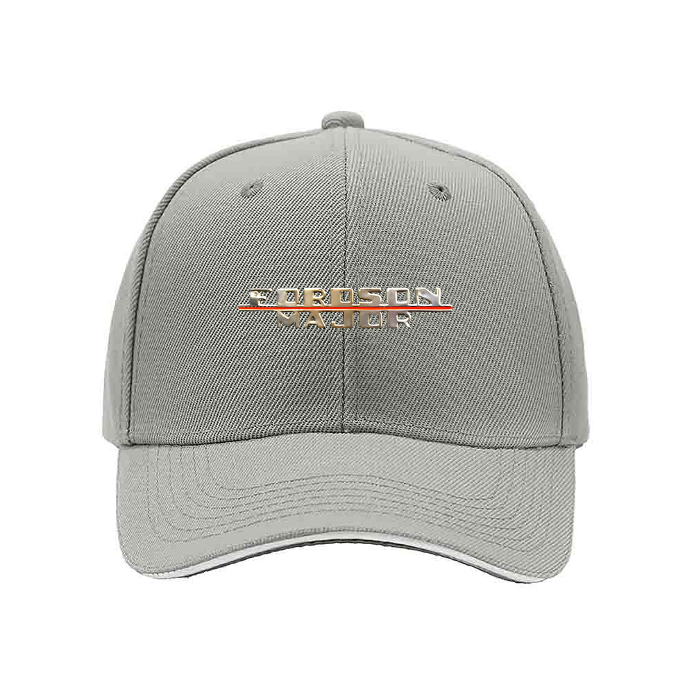 Coroson Major Men's Baseball Cap Black Red Trim Gift Hat - Image 7