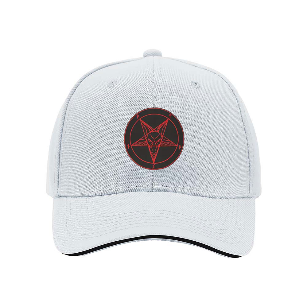 Black Baseball Cap with Red Pentagram Symbol Men's Women's Fashion Hat Gift for Occult Enthusiasts - Image 5