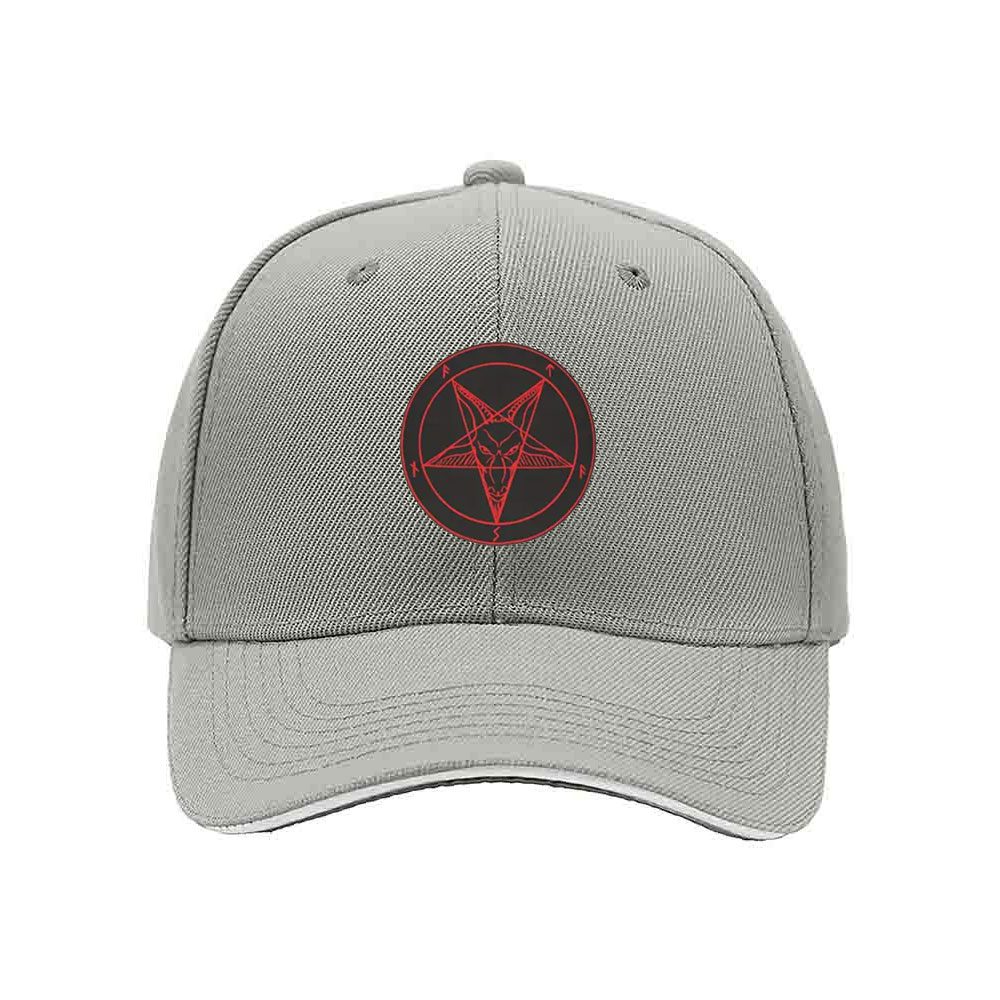 Black Baseball Cap with Red Pentagram Symbol Men's Women's Fashion Hat Gift for Occult Enthusiasts - Image 7