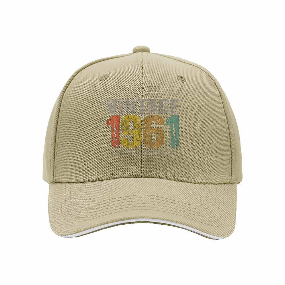 Vintage 1961 Limited Edition Men's Baseball Cap Gift - Image 4