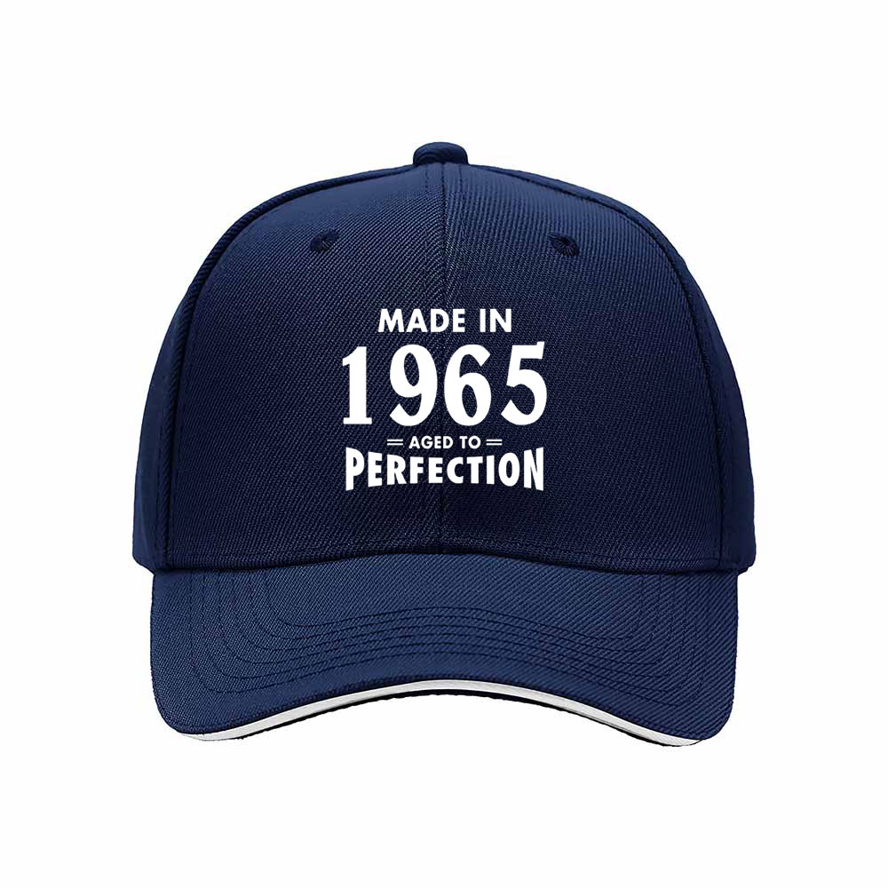 Made in 1965 Aged to Perfection Men's Baseball Cap Gift - Image 2