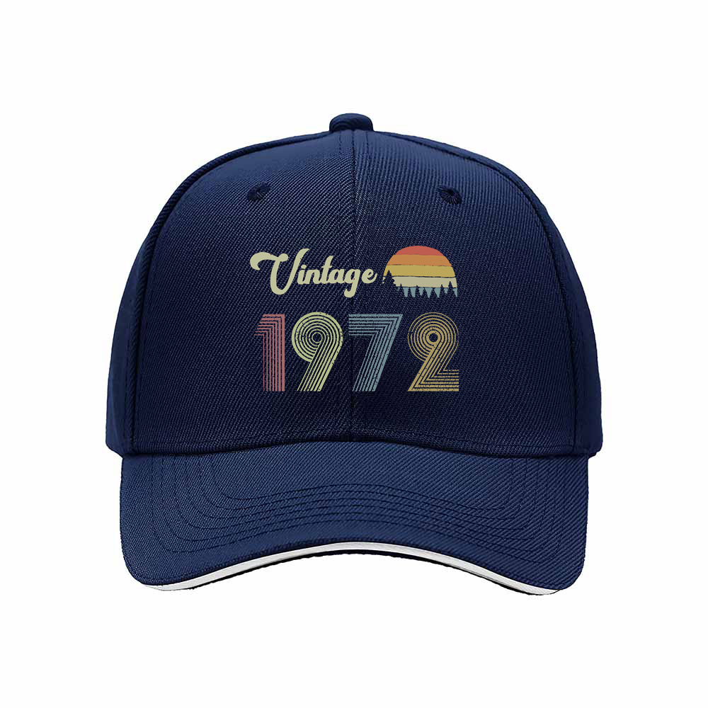 Vintage 1972 Men's Baseball Cap Retro Gift Hat - Image 2