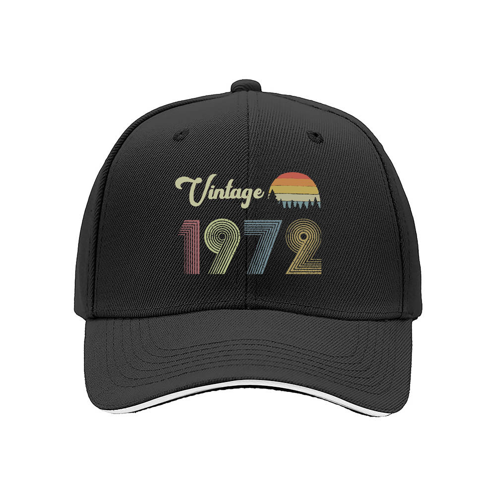 Vintage 1972 Men's Baseball Cap Retro Gift Hat - Image 3
