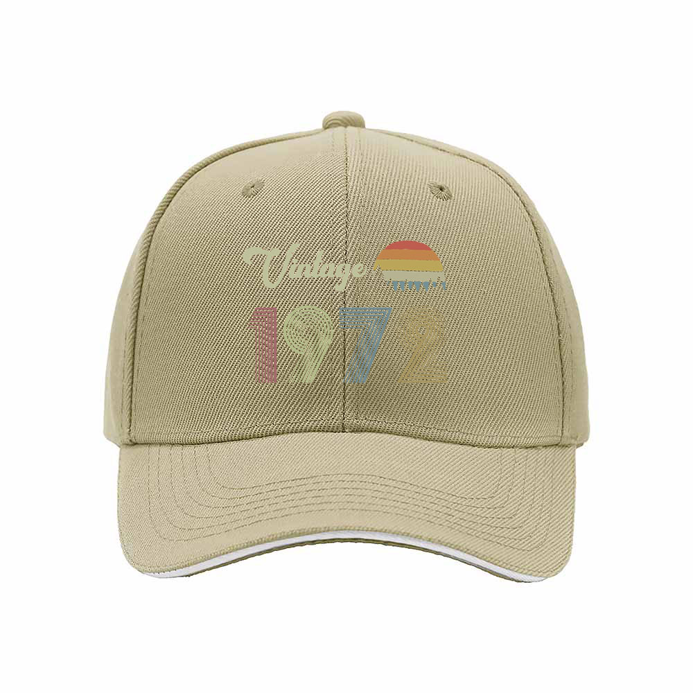 Vintage 1972 Men's Baseball Cap Retro Gift Hat - Image 4