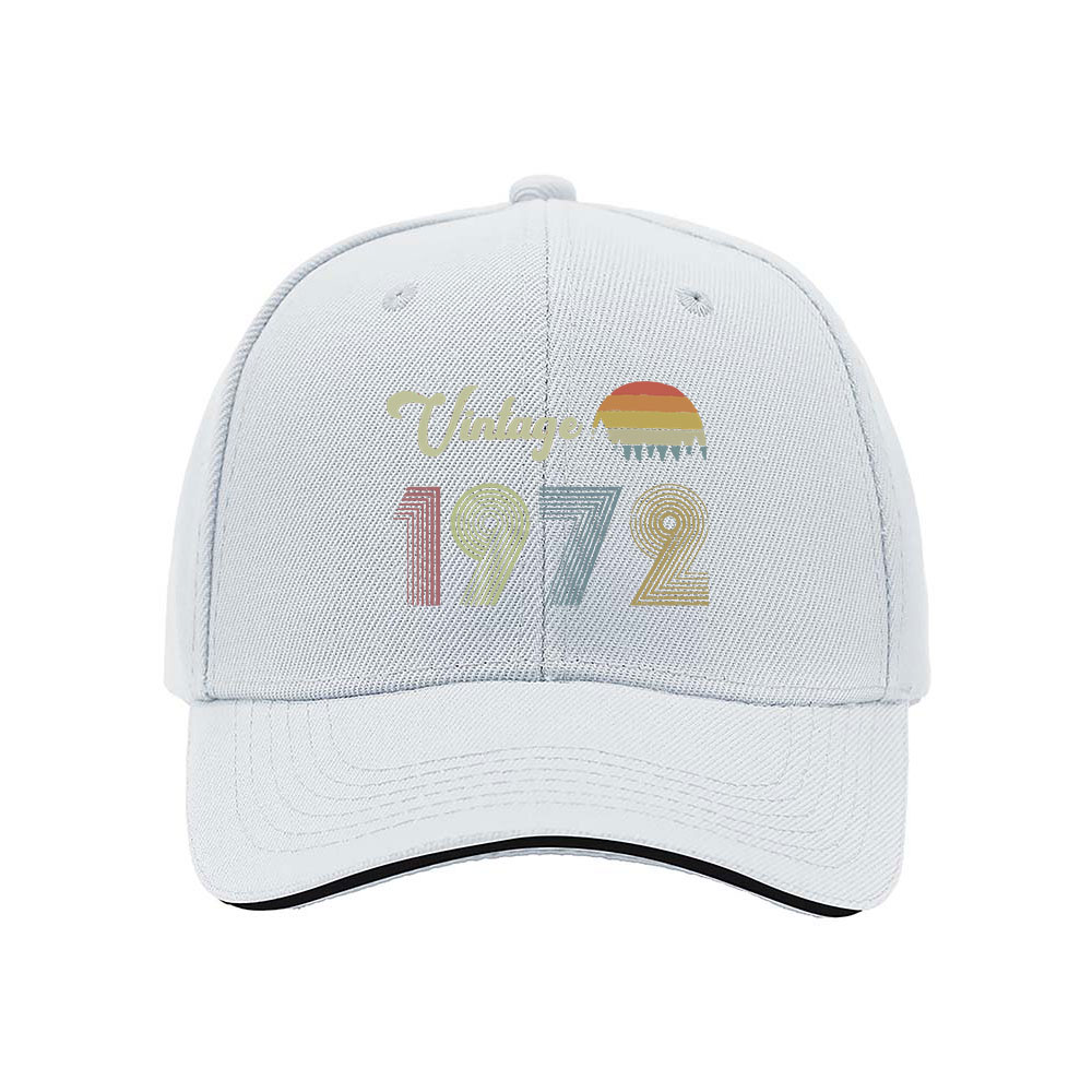 Vintage 1972 Men's Baseball Cap Retro Gift Hat - Image 5