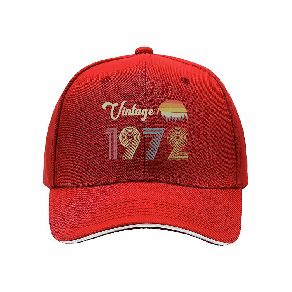 Vintage 1972 Men's Baseball Cap Retro Gift Hat - Image 6