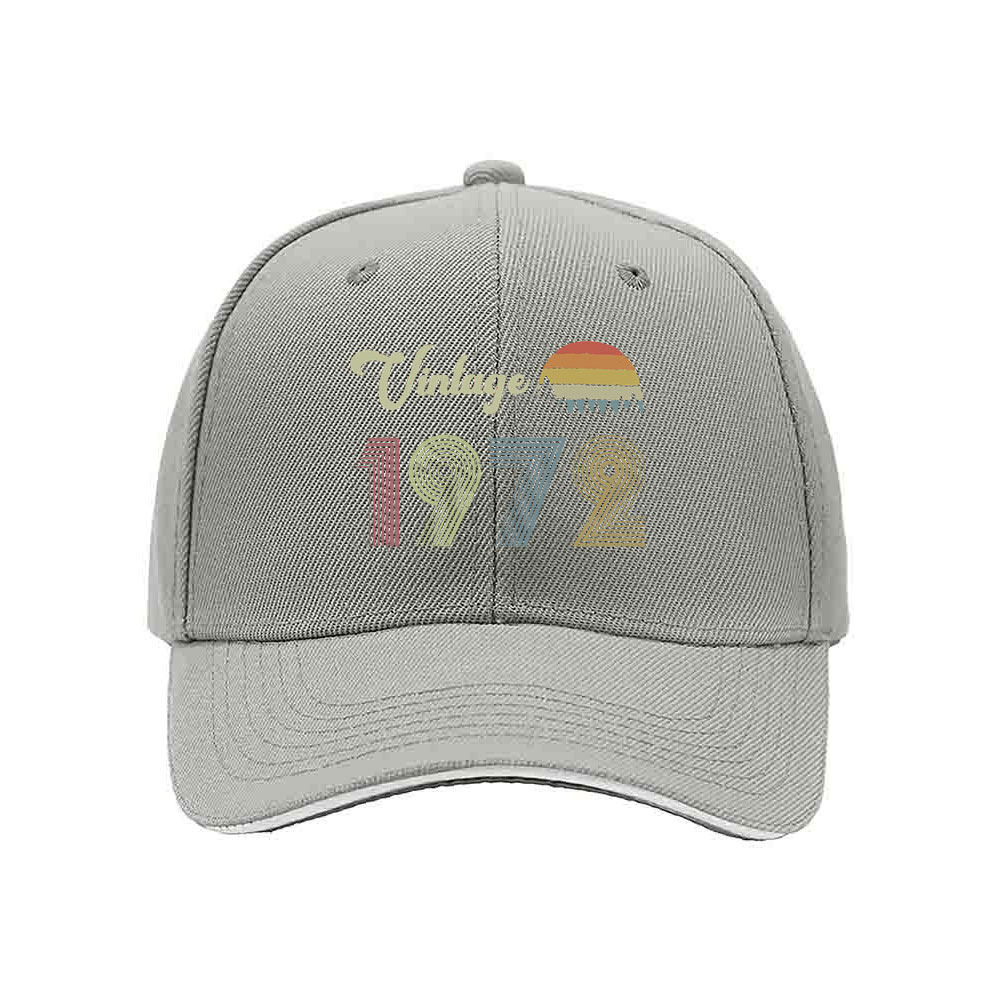 Vintage 1972 Men's Baseball Cap Retro Gift Hat - Image 7