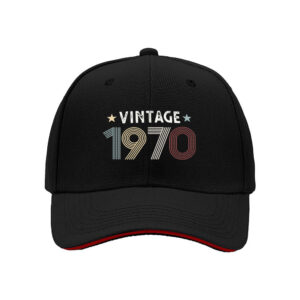 Vintage 1970 Men's Baseball Cap Birthday Gift Retro Hat