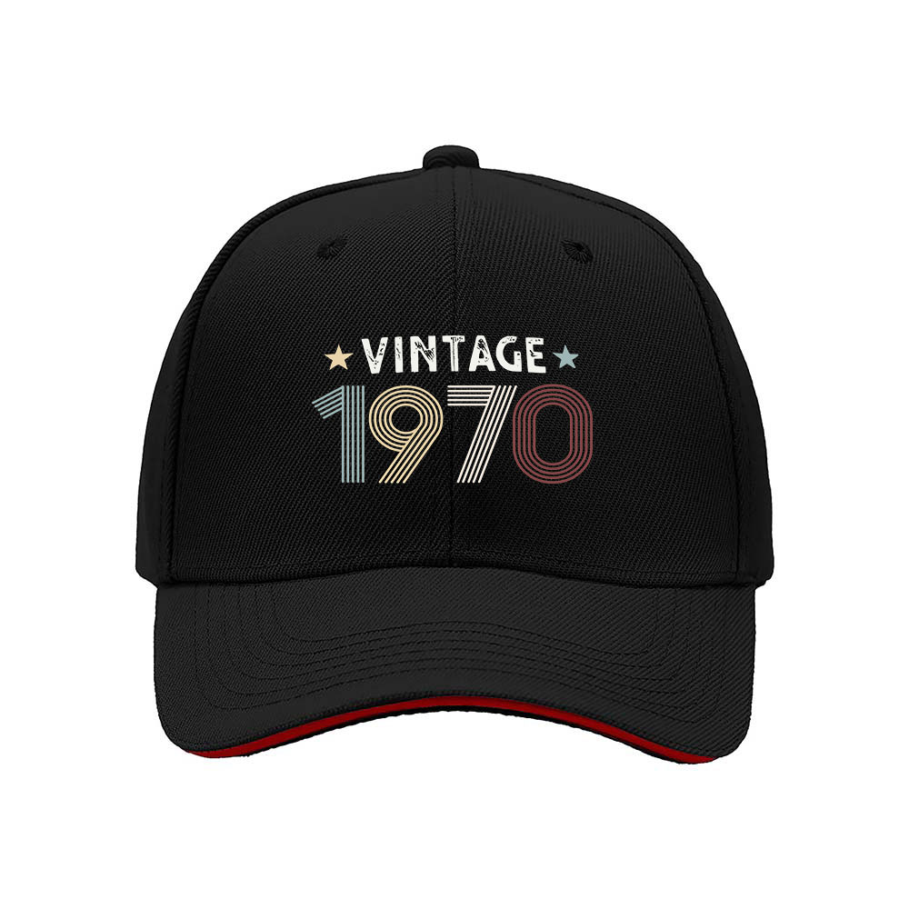 Vintage 1970 Men's Baseball Cap Birthday Gift Retro Hat