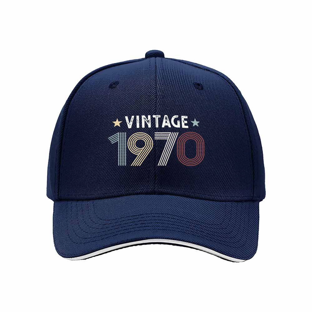 Vintage 1970 Men's Baseball Cap Birthday Gift Retro Hat - Image 2