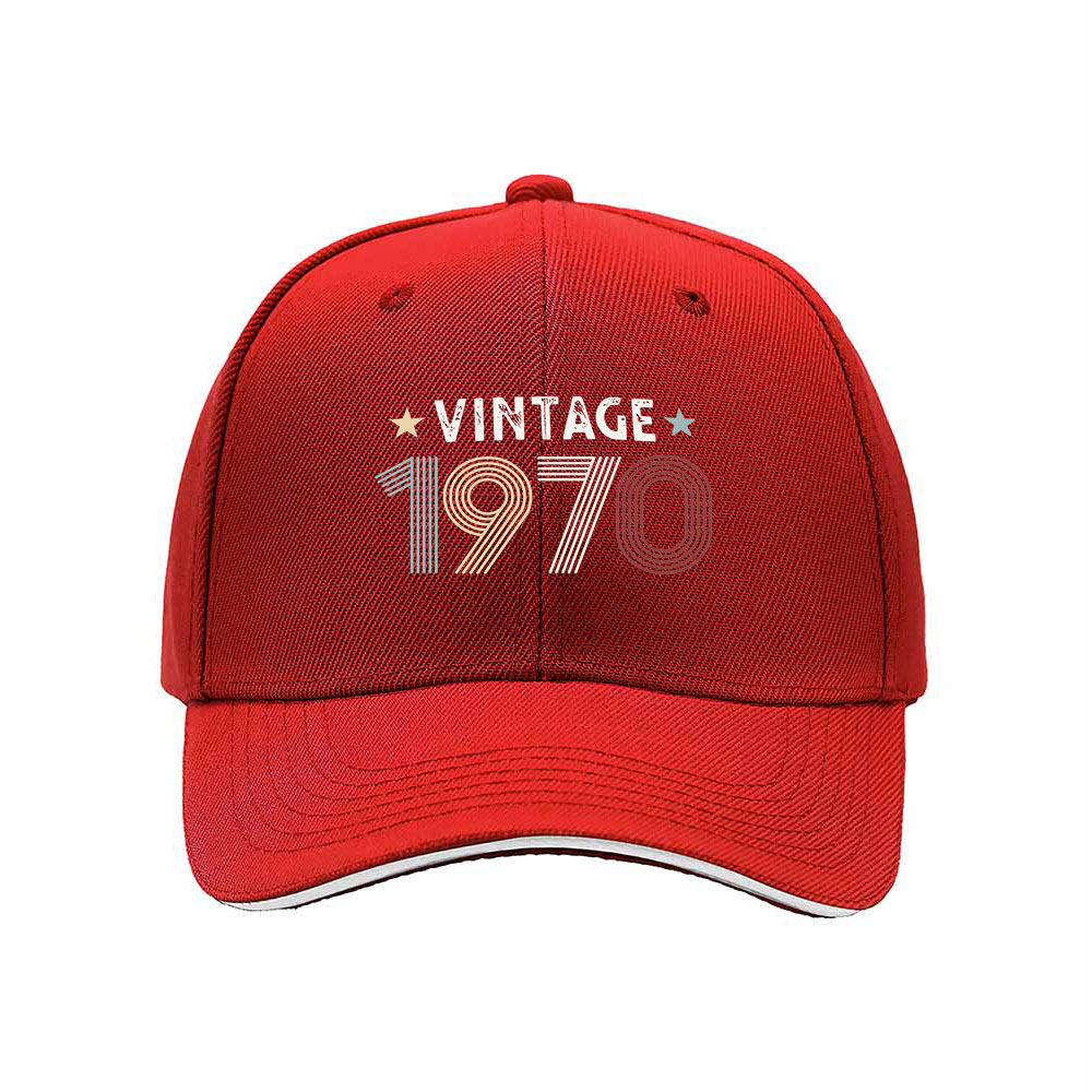 Vintage 1970 Men's Baseball Cap Birthday Gift Retro Hat - Image 6