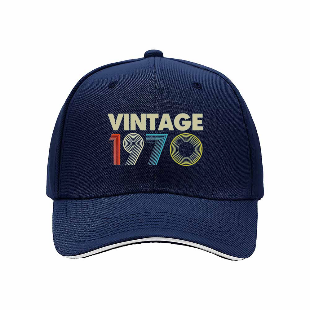 Vintage 1970 Men's Baseball Cap Retro Birthday Gift Hat - Image 2