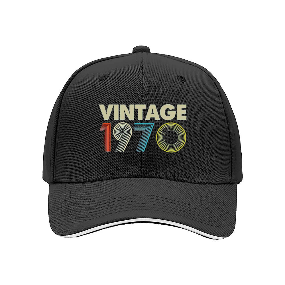 Vintage 1970 Men's Baseball Cap Retro Birthday Gift Hat - Image 3