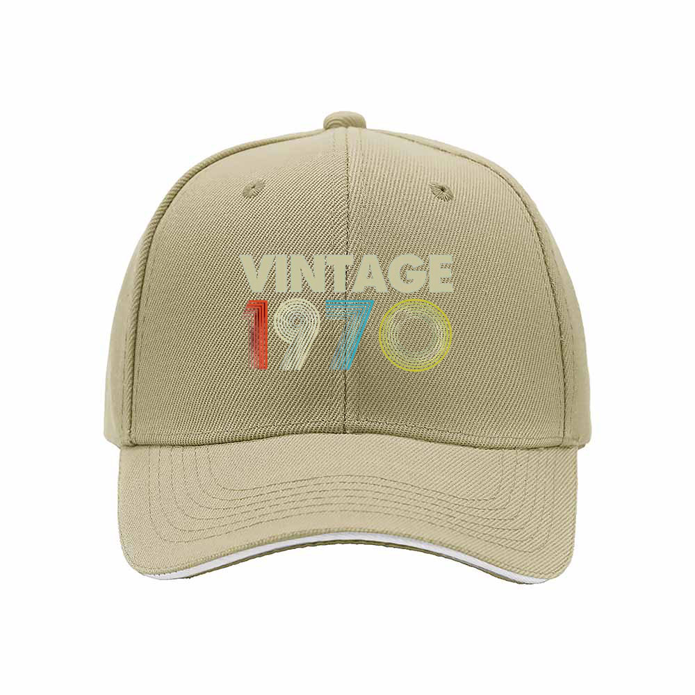 Vintage 1970 Men's Baseball Cap Retro Birthday Gift Hat - Image 4