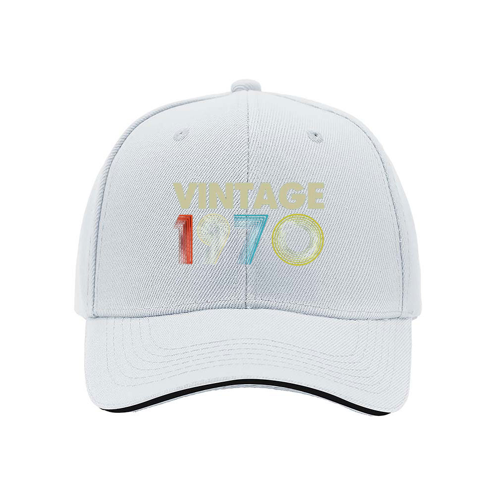 Vintage 1970 Men's Baseball Cap Retro Birthday Gift Hat - Image 5