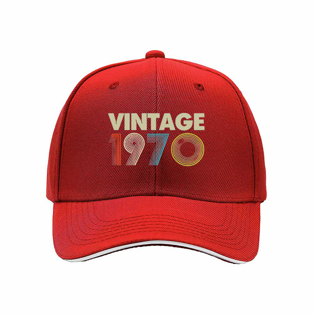 Vintage 1970 Men's Baseball Cap Retro Birthday Gift Hat - Image 6