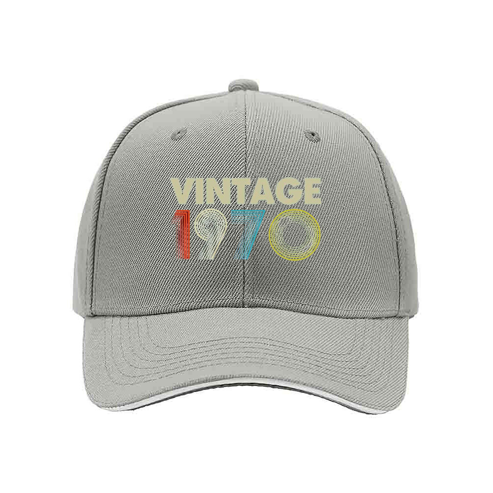 Vintage 1970 Men's Baseball Cap Retro Birthday Gift Hat - Image 7