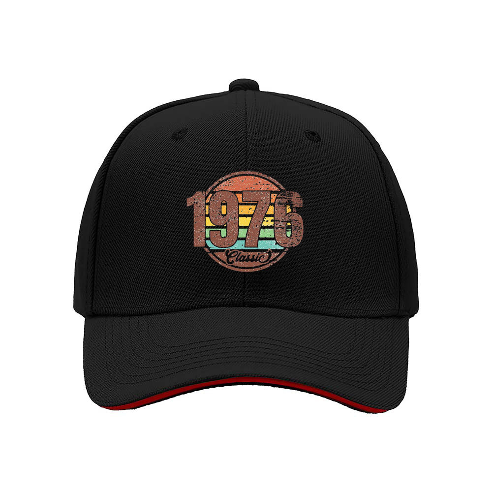 1976 Classic Vintage Logo Men's Baseball Cap Birthday Gift