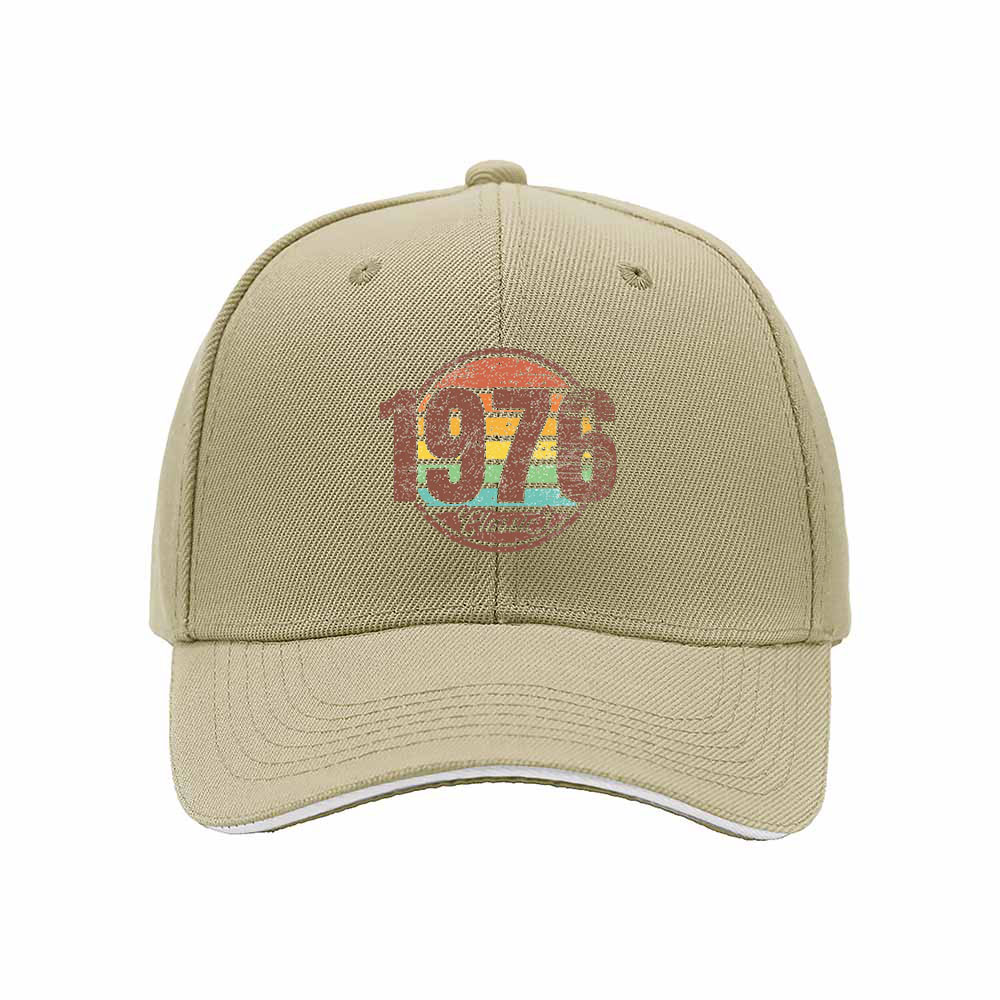1976 Classic Vintage Logo Men's Baseball Cap Birthday Gift - Image 4