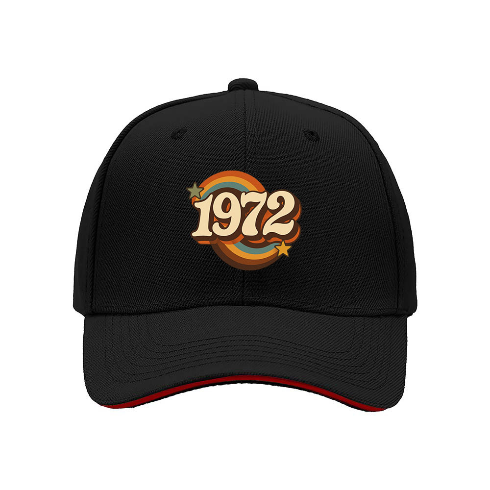 1972 Retro Birthday Gift Men's Baseball Cap