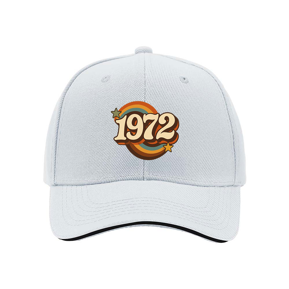 1972 Retro Birthday Gift Men's Baseball Cap - Image 5
