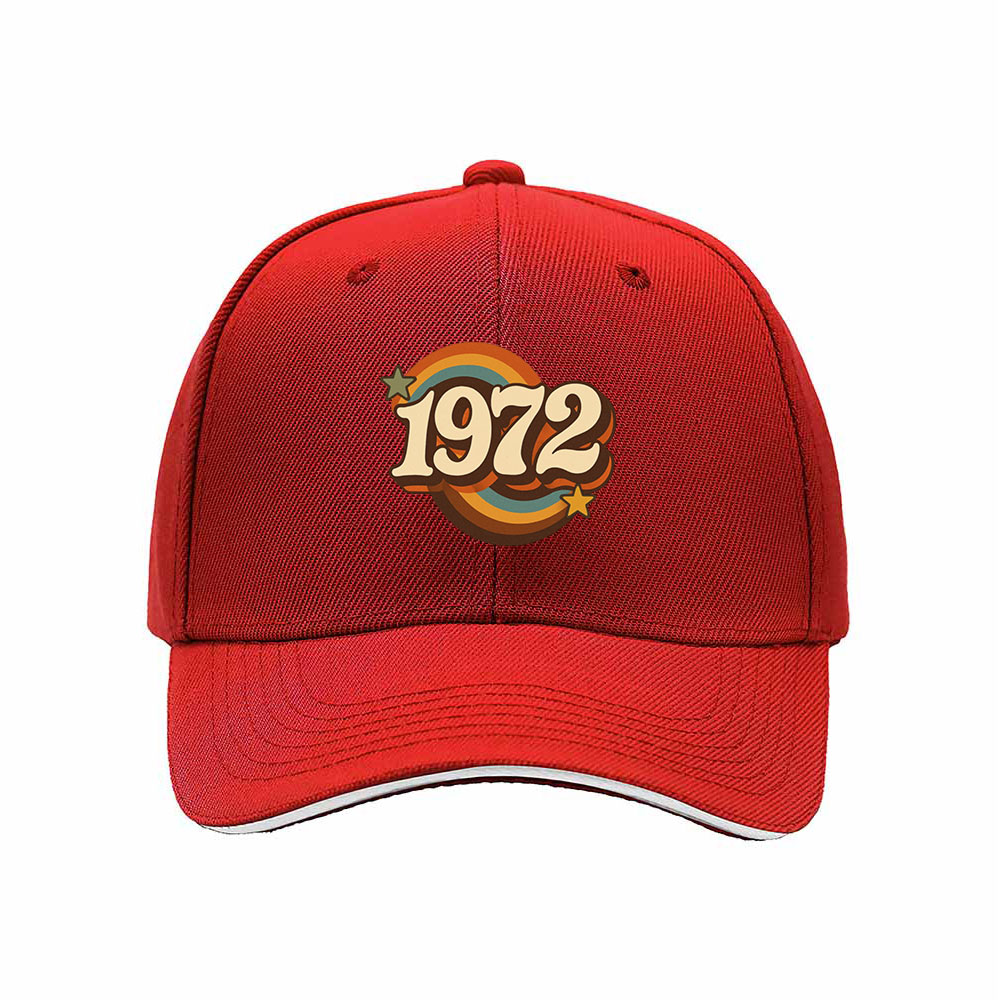 1972 Retro Birthday Gift Men's Baseball Cap - Image 6