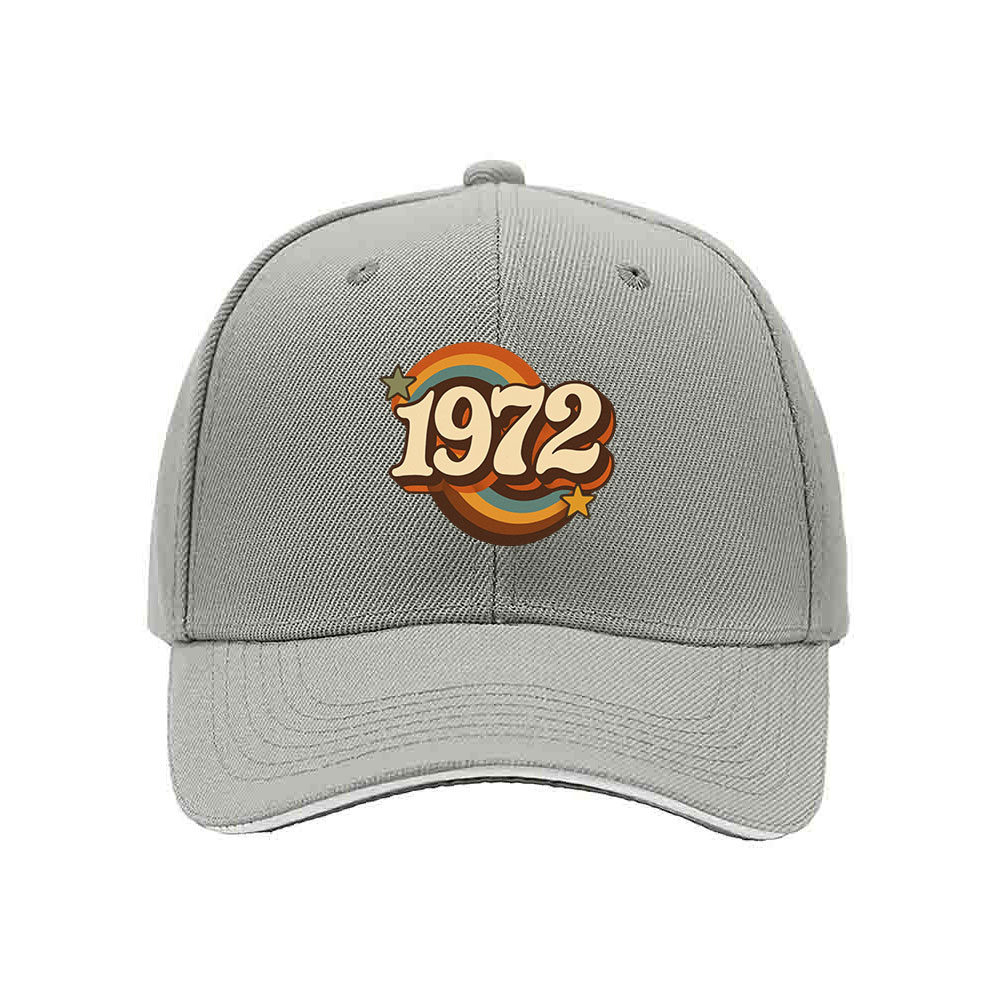 1972 Retro Birthday Gift Men's Baseball Cap - Image 7