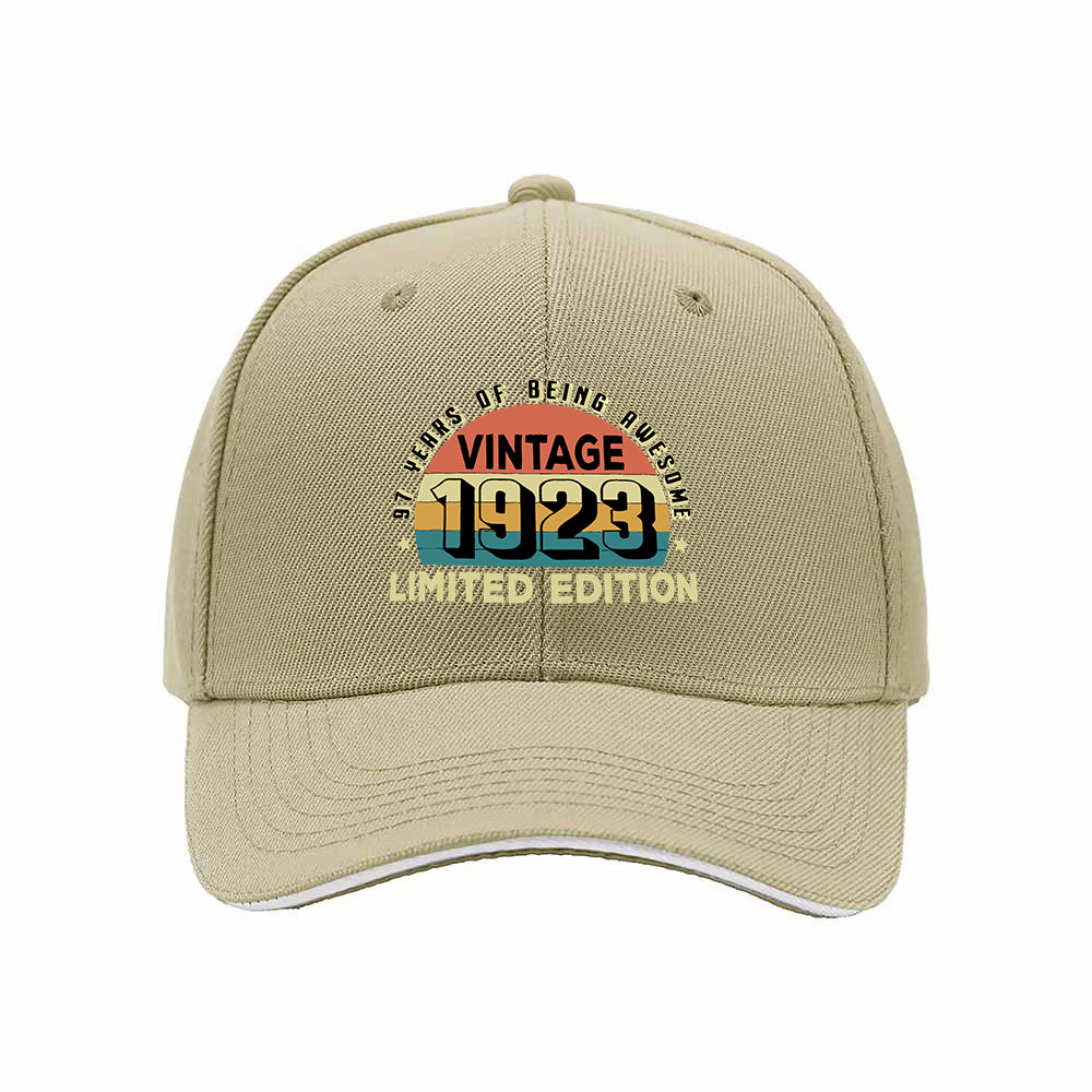 Vintage 1923 Limited Edition Men's Baseball Cap Birthday Gift - Image 4