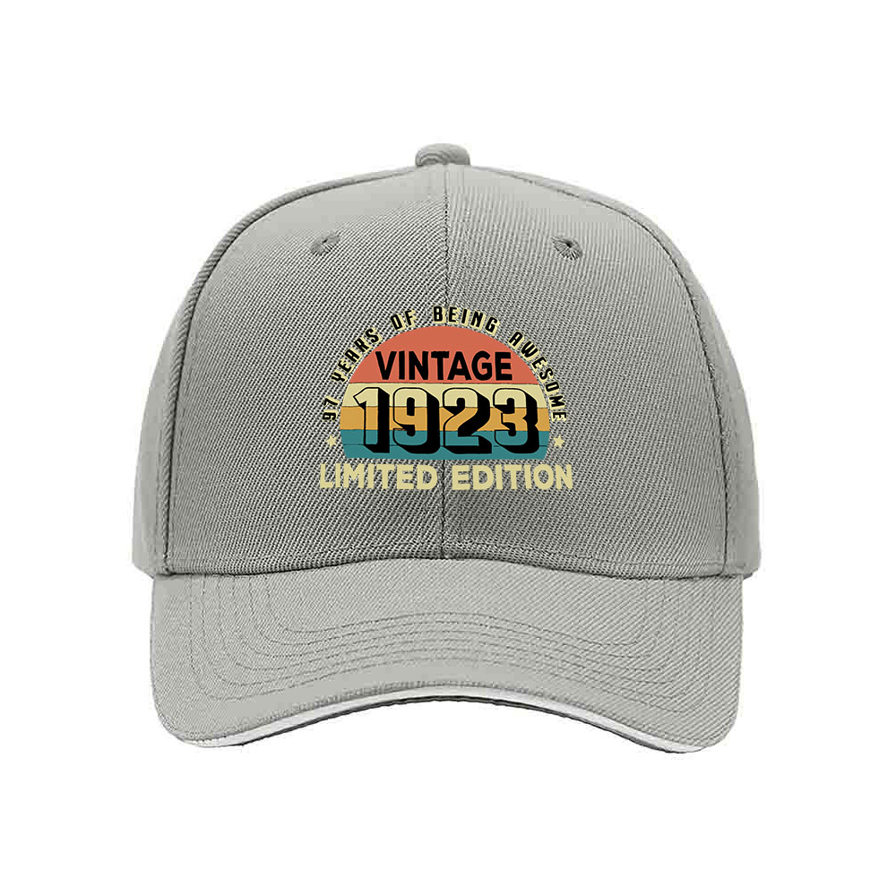 Vintage 1923 Limited Edition Men's Baseball Cap Birthday Gift - Image 7
