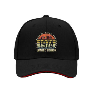 Vintage 1974 Limited Edition Men's Baseball Cap Birthday Gift